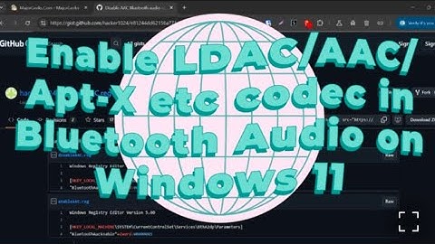 Enable Better Bluetooth Audio Codecs On Windows 11 #windows11 #audio #shorts #ytcreate #regedit