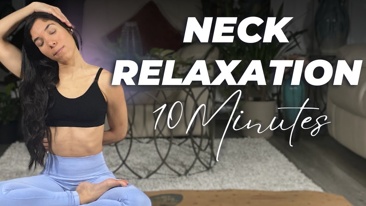 10 Min Relaxing Stretches for Neck and Shoulder Pain Relief - YouTube