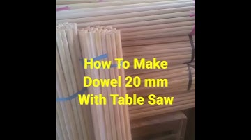 HOW TO MAKE DOWEL ON A TABLE SAW #Shorts