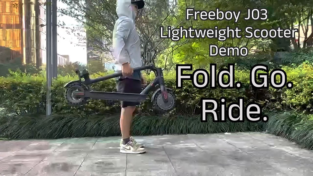 Play Freeboy Scooter's Freeboy J03 fold and ride context video