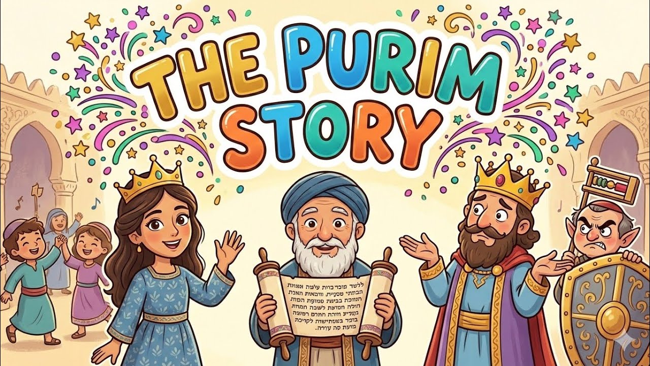 История Пурима / Царица Эстер / Библейские истории / Мордехай / Тора для детей (5786)