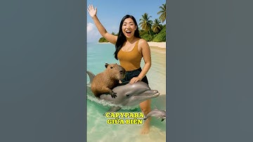 Capybara trôi giữa biển cái kết ra sao #giaitriai #funny #capybara #T-AI3D