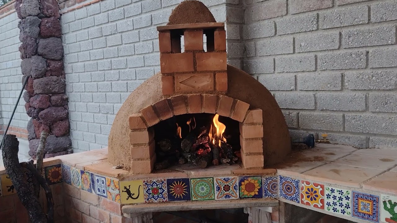 horno de barro en funcionamiento - YouTube
