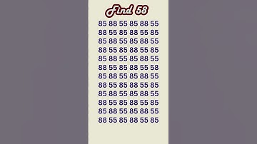 can you find 58 in 5 seconds? #wordpuzzlegame #game #mathematics #mindbendingquiz #puzzle6 5