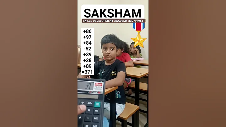 Abacus 2 Digits Addition & Subtraction Video | Saksham Academy #learn #maths #education #shorts #yt