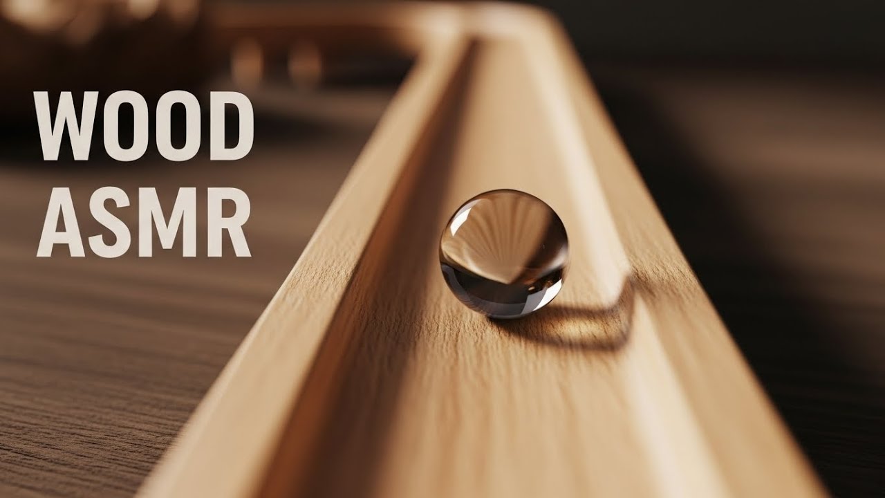 Wooden Marble Track ASMR 🌿 | Deep Natural Sounds