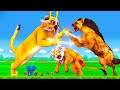 शेर का जादुई मुखौटा और लकड़बग्घा का कहर Sher Ka Jadui Mask and Giant Hyena and Lion Animal Stories