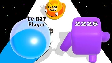 CLASH OF SLAME vs LEVEL UP NUMBERS - Blob Merge 3D (io ASMR Jelly Monster) Number Leveling