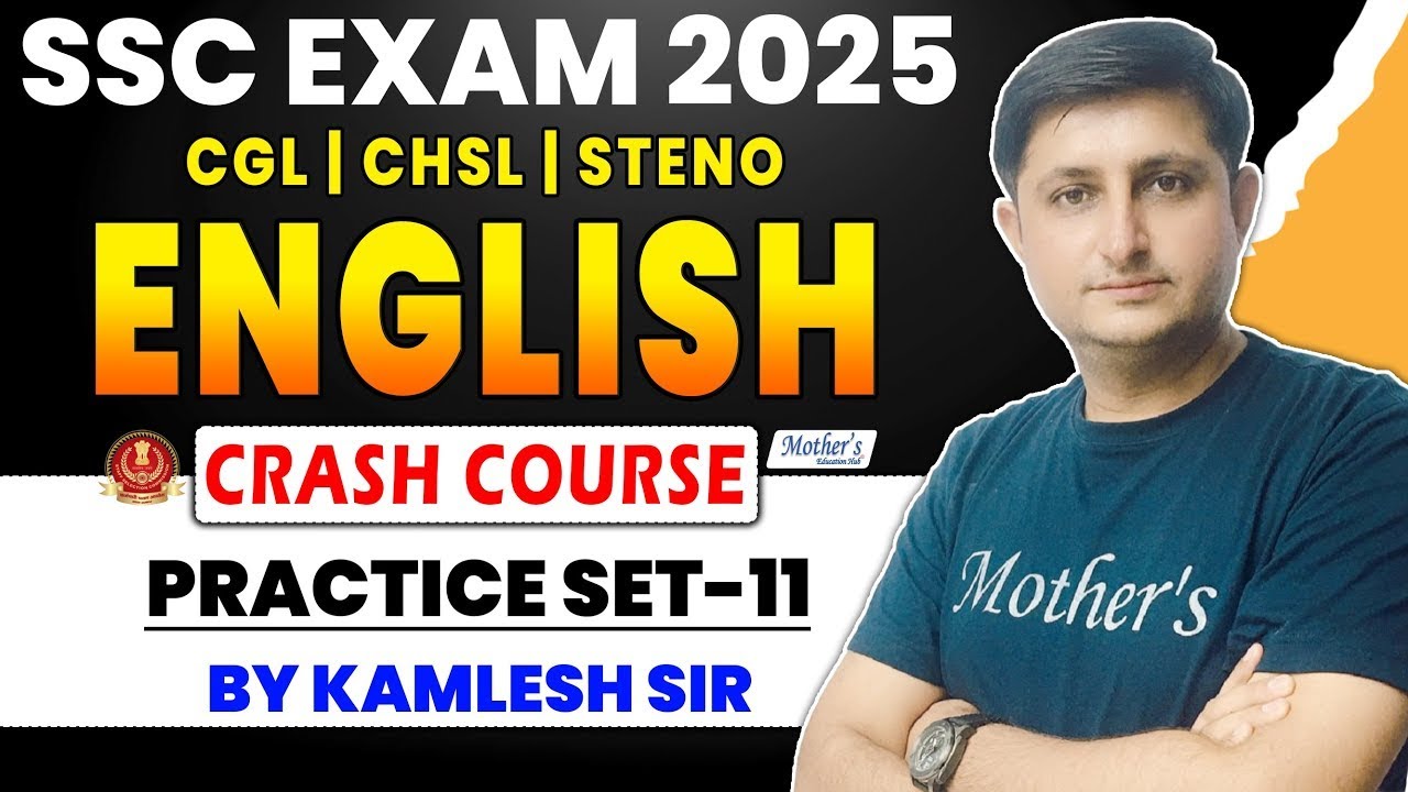 SSC CGL English 2025 | Complete Practice Set -11 for SSC Exams | By ...