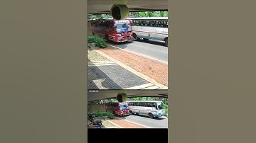 Near miss Collison of 3 buses in kerala#Extreme driving#KSRTC#trending#accidents#sana bus#shorts