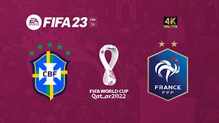 Brasil x França | FIFA 23 Copa do Mundo 2022 Gameplay | Final [4K 60FPS]