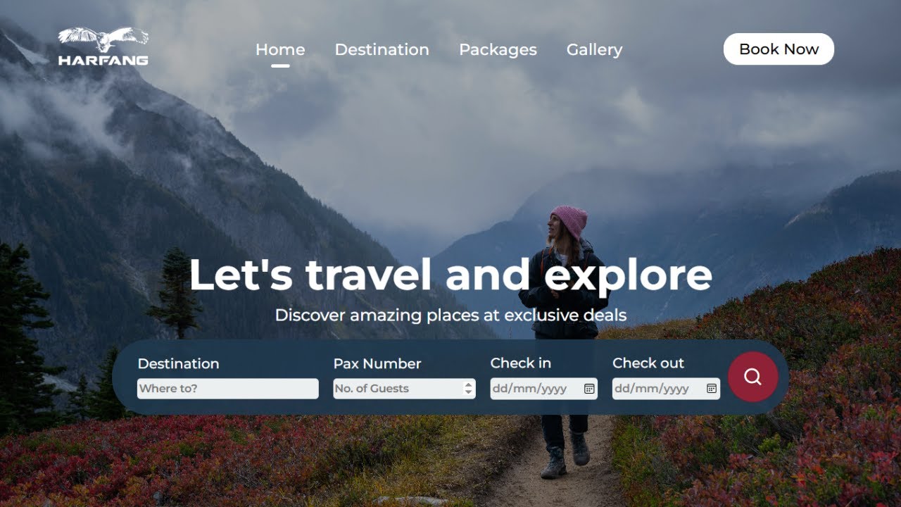 Responsive Travel Website Using HTML & CSS | Responsive Website Using ...