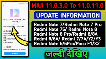 MIUI 11.0.3.0 To MIUI 11.0.11.0 Update RollOut | MIUI 11 India Stable Update Rollout