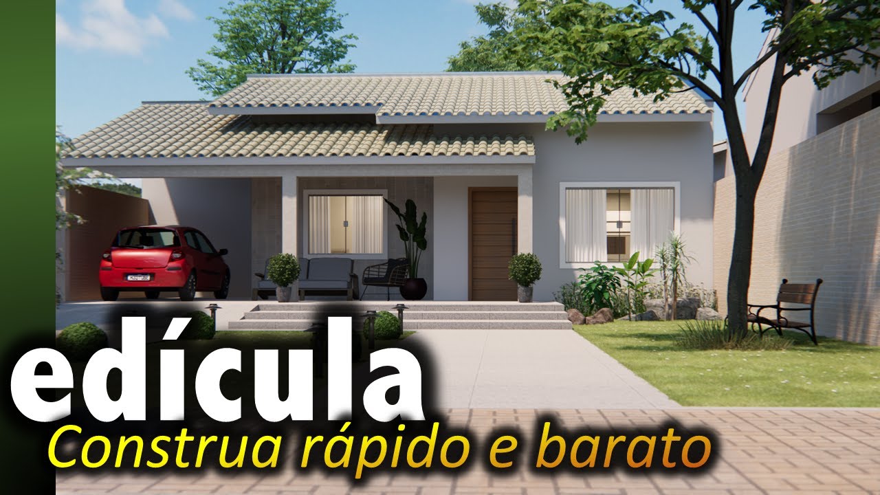 edicula super linda com 2 quartos, casa barata e fácil de construir em 2022