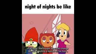 Night of nights be like [touhou and parappa the rapper meme]