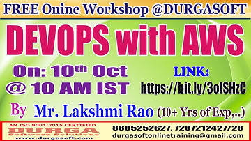 DEVOPS with AWS (FREE Workshop) Online Training @ DURGASOFT