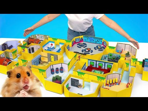 Labirin Hamster DIY ala Among Us! 🐹🚀 Craft Seru & Mini Challenge