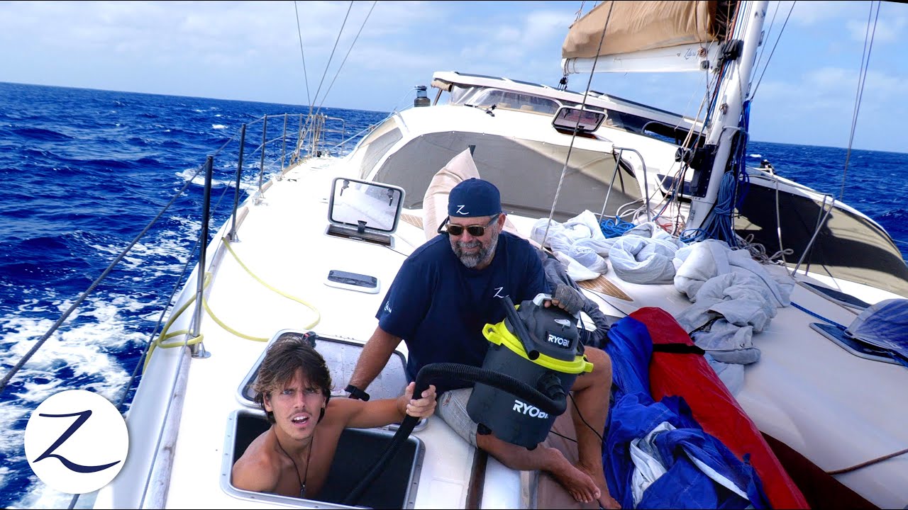 WE’RE TAKING ON WATER!! and WE RIPPED SAILS (again)!! Tough Days on Passage – Ep 172