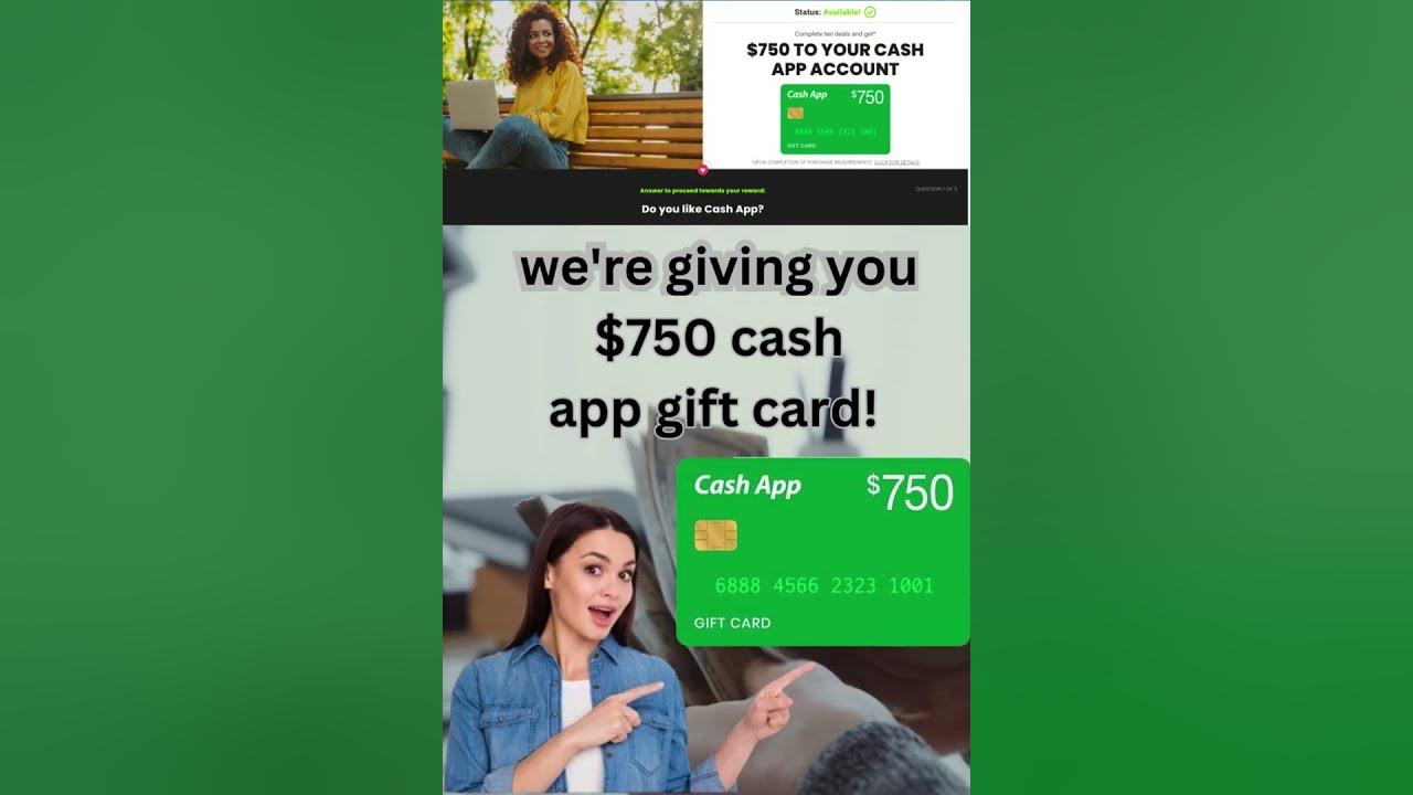750 Cash App gift card YouTube