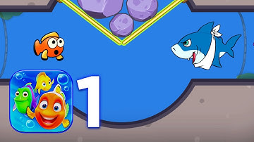 Fishdom Gameplay Walkthrough Part 1-  Level 1 to Level 5 with Minigame (iOS, Android)