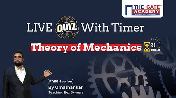 Velocity and Acceleration Analysis of Mechanisms | LIVE Quiz for Theory of Mechanics (TOM) GATE 2022
