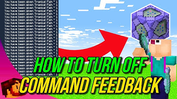 Minecraft Bedrock - How To Turn Off Command Feedback Quickly! - PS4, MCPE, Xbox, Windows & Switch