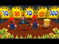 Mario Party 9 MiniGames - Mario Vs SpongeBob Vs Luigi Vs Spider Man (Master Difficulty)