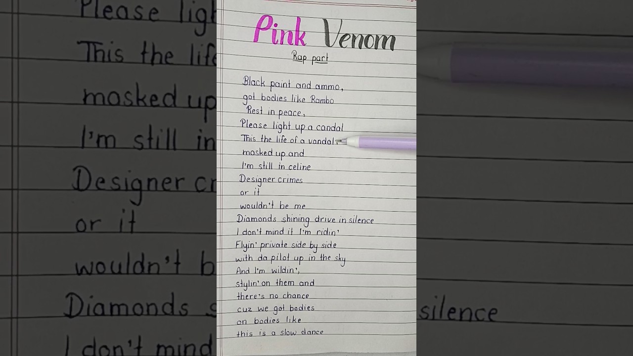 'Pink venom' - rap part Lisa and Jennie (Blackpink) #blackpink #kpop #pinkvenom #song #lyrics