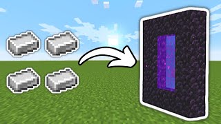 How To Make A Nether Portal With Just 4 Iron by The Mine Mentor 2,275 views 1 year ago 2 minutes, 24 seconds