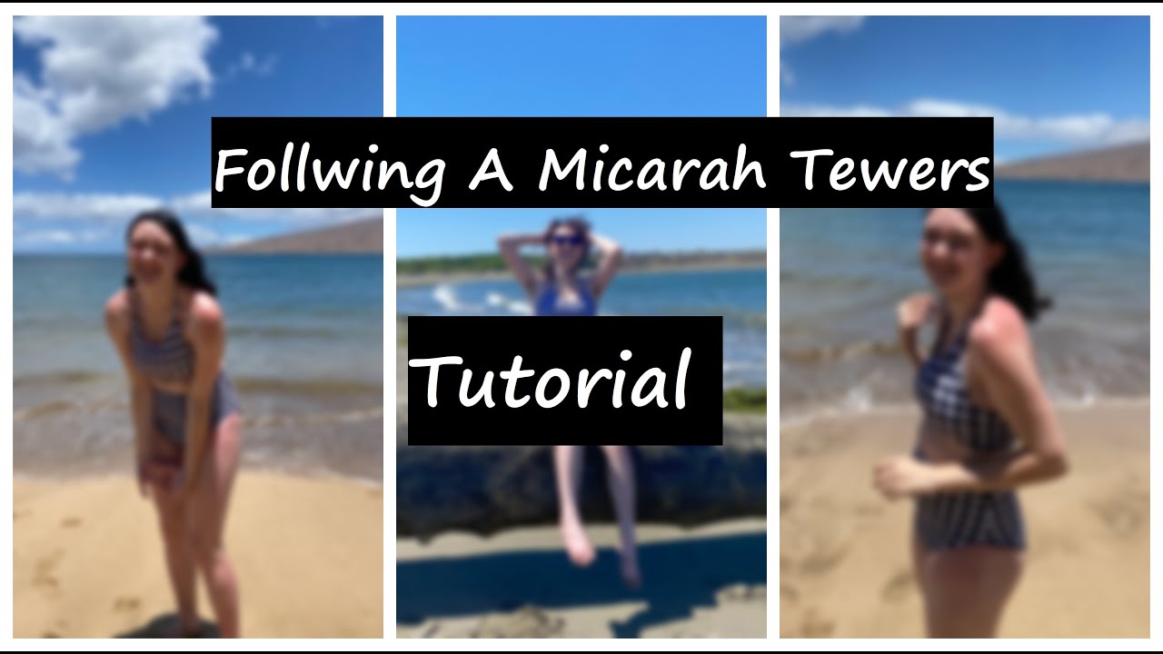 Following a Micarah Tewers Tutorial YouTube