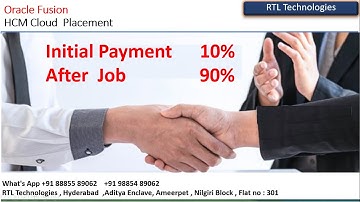 Oracle Fusion HCM Placement Batch | Placement | Assignments | Real Time | Mock Interview | offer