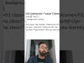 css selector class 6 #css #html #webdesign #webdevelopment #olevel #computer #education #shorts