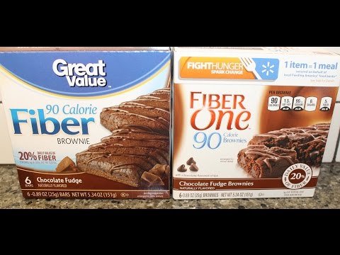 Fiber One Chocolate Fudge Brownies vs Great Value Chocolate Fudge Brownies Blind Taste Test