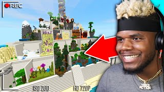 INSANE PARKOUR PYRAMID RACE IN MINECRAFT POCKET EDITION! *Winner Gets $100* (W/ YaBoiAction)
