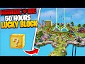 I survived 50 hours on one block lucky block in minecraft