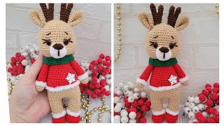 🦌👍Оленёнок Крючком 🥰Crochet Deer🦌Gehäkeltes Reh