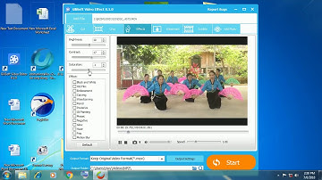 Tutorial editing the blue colors light colors and convert MOV file to MP4 in GiliSoft Video Editor