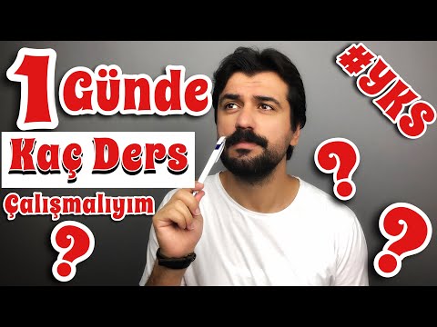 Çalışma Planımda 1 Günde Kaç Ders Olmalı? Kaç Derse Çalışmalıyım?