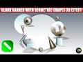 CorelDRAW में 3D Geometric Banner Design कैसे बनाएं | Modern Background Tutorial 🔥