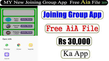 High quality whatsapp joining group app free aia file||  Appybuilder Free  aia ||  By Mc tech tips