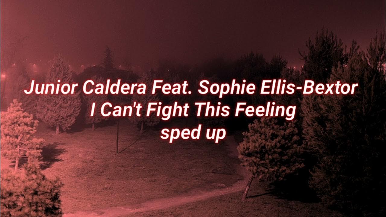 This feeling speed. Junior Caldera feat. Sophie Ellis Bextor can't Fight this feeling.