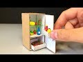 How to Make Micro Fridge - DIY Realistic Miniature Fridge (DollHouse)