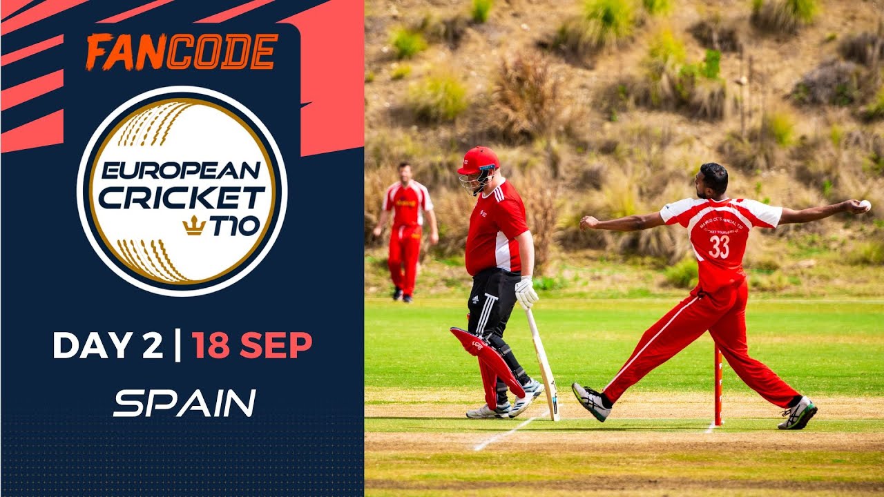 🔴 FanCode European Cricket T10 Spain, 2022 Day 2 T10 Live Cricket