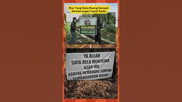 Spanduk larangan buang sampah sembarangan #shorts