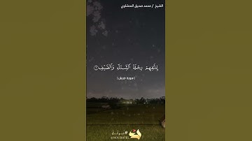 سورة قريش | القارئ محمد صديق المنشاوي #قرآن #القرآن_الكريم #اكسبلور #لايك #سورة_قريش #duet #المنشاوي