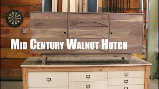 Mid Century Walnut Hutch Build/ HowTo
