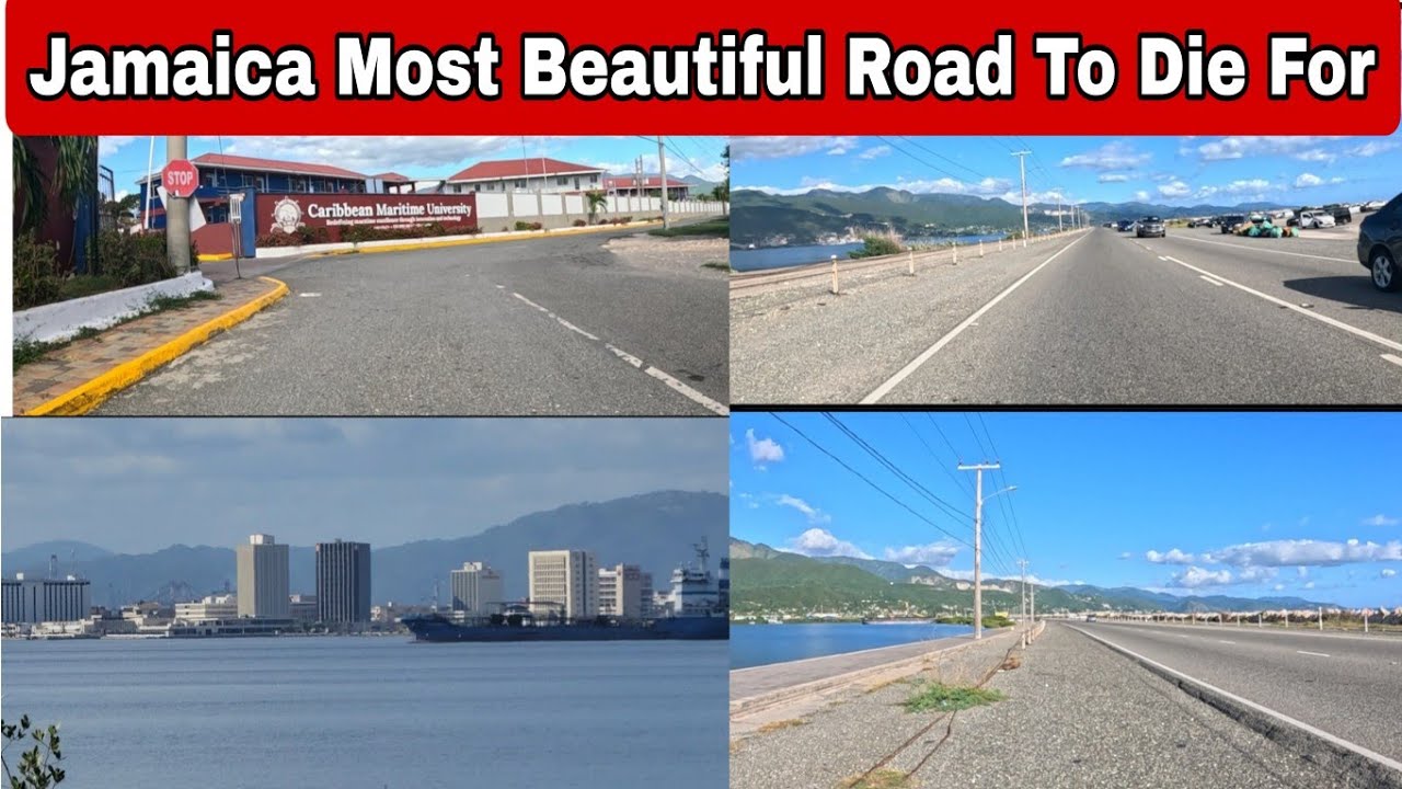 Дорога CMU Palisadoes Road — самая красивая и живописная дорога в Кингстоне, Ямайка 🇯🇲 🚗🚔