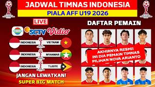 Complete Schedule for the Indonesia National Team in the 2026 AFF U-19 Championship - 2026 AFF U-...