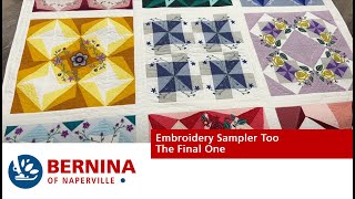 Embroidery Sampler Too: The Final One