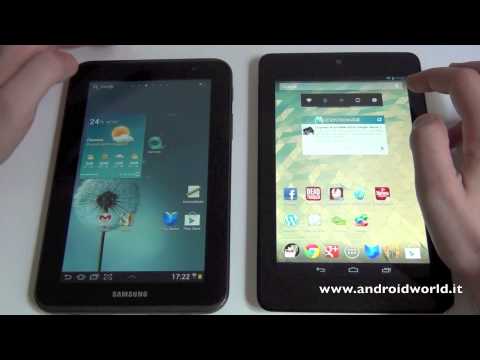 Vídeo: Diferença Entre Tablet Google Nexus 7 E Samsung Galaxy Tab 2 (7.0)